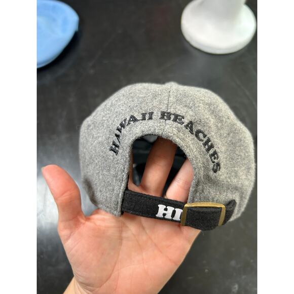 Victorias Secret- PINK- Gray Black- Logo- Wool Baseball Hat- Hawaii Beaches OSFM - Picture 5 of 5